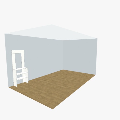 Прикроватная тумба с 2 открытыми полками