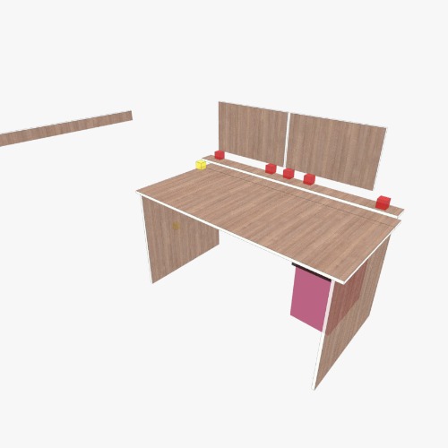 Prinsesse pult i vinkel Darmowe projekty mebli 3D i rysunki od Społeczności Flatma