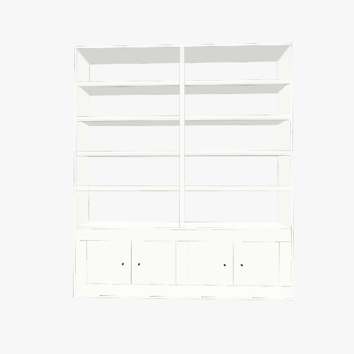 Salon Shelves Progetti e disegni di mobili 3D gratuiti dalla Comunità Flatma