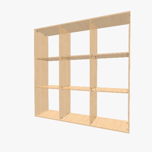 Шкаф с 9 открытыми отделами