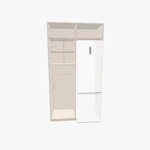 Шкаф с холодильником в прихожую