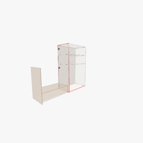 Шкаф с выдвижной полкой