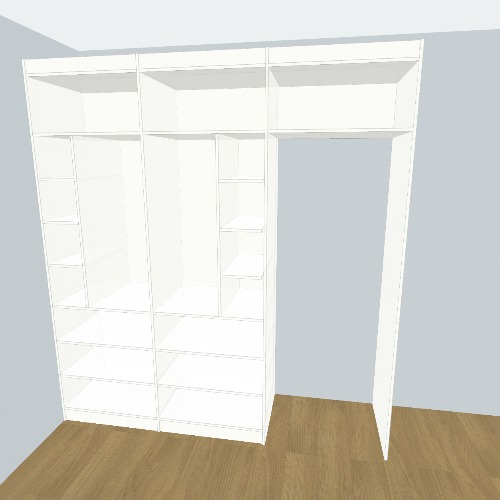 Шкаф спальня Proyectos y planos de muebles 3D gratuitos de la Comunidad Flatma