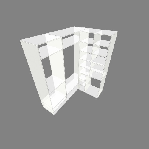 Шкаф в гардеробную Free 3D furniture designs and blueprints from Flatma Community