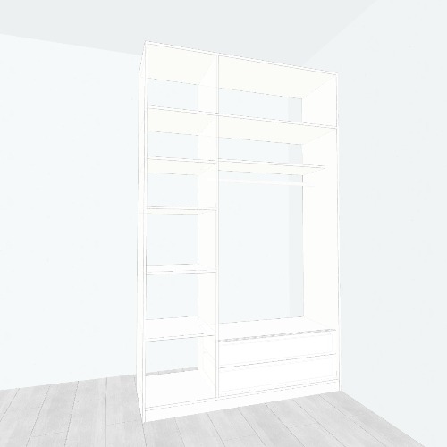 Шкаф_Спальня Flatma 커뮤니티의 무료 3D 가구 프로젝트 및 도면