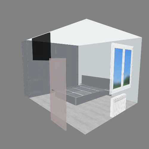 Спальня Бесплатные 3D-проекты мебели и чертежи от сообщества Flatma