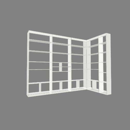 Стеллаж студия โครงการและแบบแปลนเฟอร์นิเจอร์ 3D ฟรีจากชุมชน Flatma