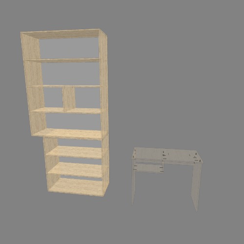 Стол и шкаф, на балкон