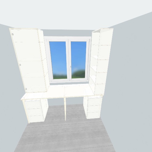 Стол на двоих у окна Progetti e disegni di mobili 3D gratuiti dalla Comunità Flatma