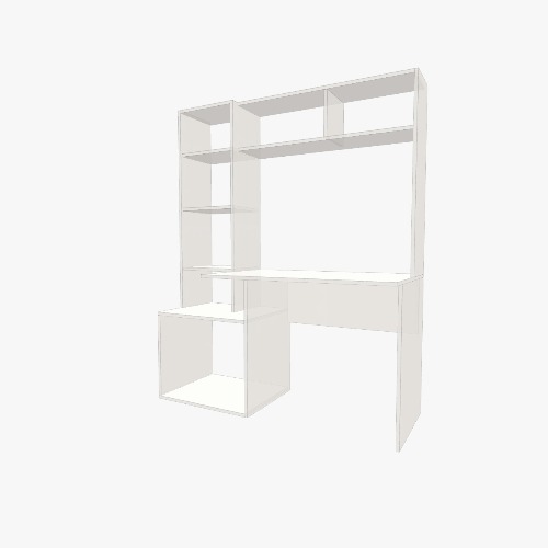 Стол письменный с полками