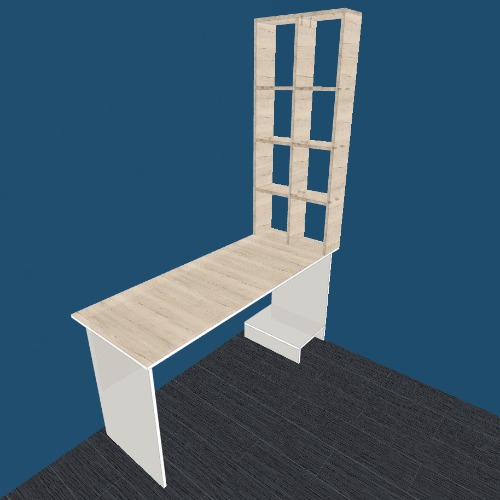 Стол со стеллажом