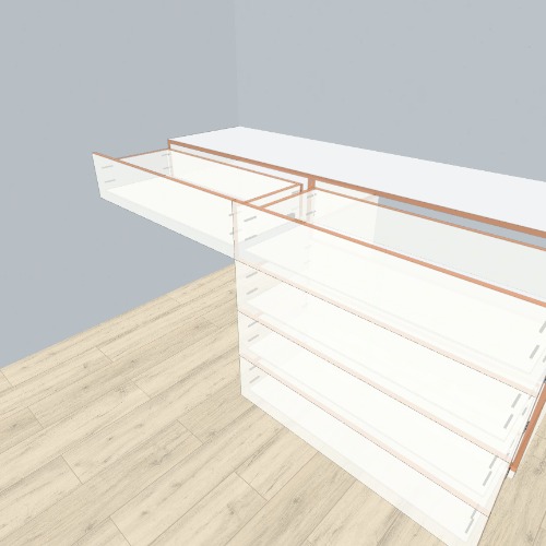 Chest of drawers with table